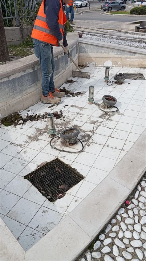 Al Via I Lavori Di Riqualificazione Della Fontana In Piazza Giulio