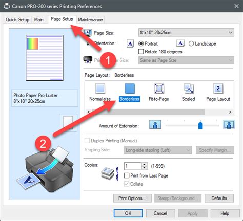 How To Print Borderless On Epson Canon Hp Inkjet Printers