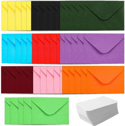 Cuhza Pcs Mini Enveloppes Enveloppes Color Es Petites Enveloppes