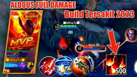 GAMEPLAY ALDOUS BUILD TERSAKIT 2023 ALDOUS BUILD FULL DAMAGE ALDOUS