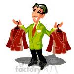 Clothing Salesperson Clipart