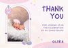 Free Printable Custom Christening Thank You Card Templates Canva