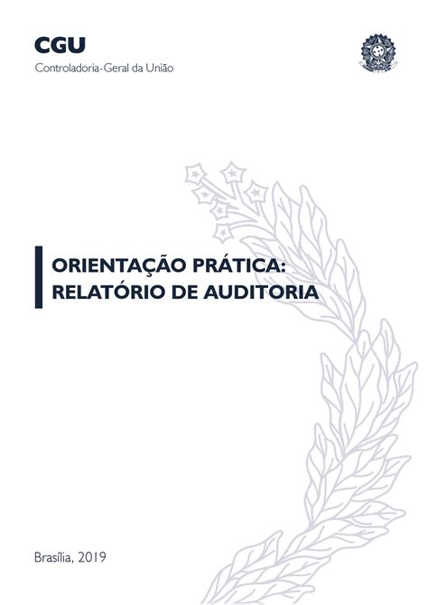 Orientação Pratica De Auditoria Da Cgu SumÁrio IntroduÇÃo 1