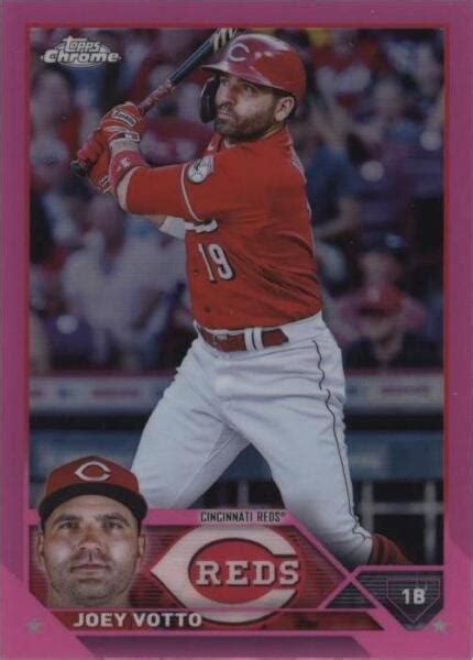 2023 Topps Chrome Pink Refractor 190 Joey Votto Joey Votto For Sale