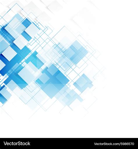 Blue Squares Abstract Background Royalty Free Vector Image