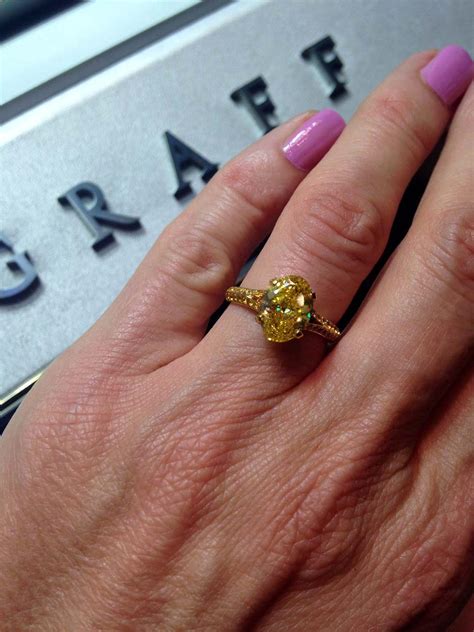 Graff Fancy Vivid 207ct Yellow Diamond Engagement Ring