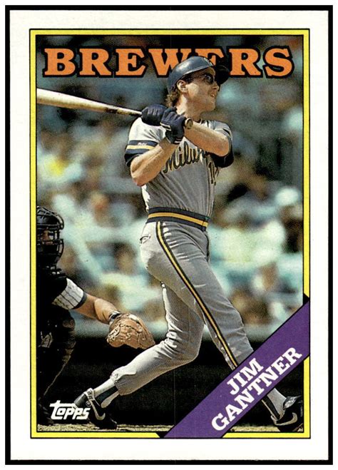 1988 Topps 337 Jim Gantner NM EBay