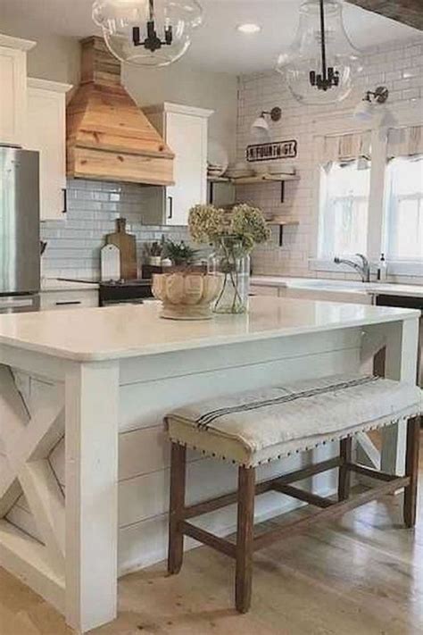 Interesting Modern Farmhouse Kitchen Island Decor Ideas