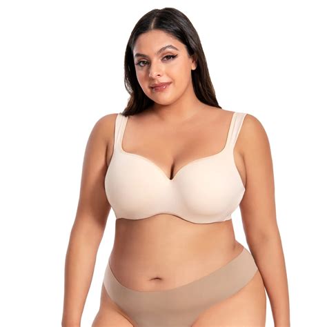 Plus Size Underwear Women Bra And Panty Set Push Up Underwire Plus Size