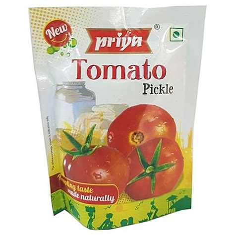 Buy Priya Pickle Tomato With Garlic 50 Gm Pouch Online At The Best