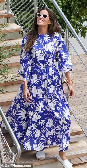 Izabel Goulart Slips Into Blue Valentino Bikini As She Frolics On The Beach In Cannes