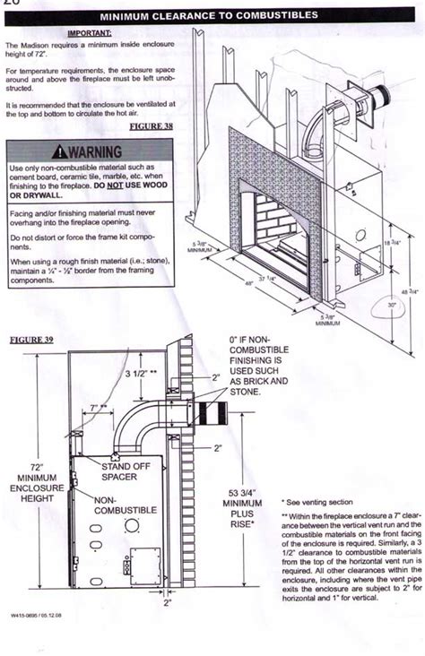 Fireplace Mantel Clearance Requirements Fireplace Ideas