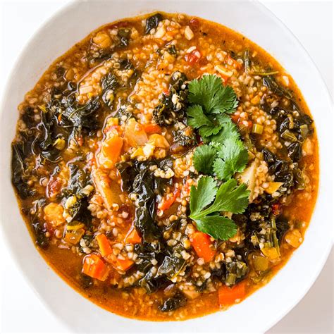 Hearty Kale and Chickpea Tomato Soup