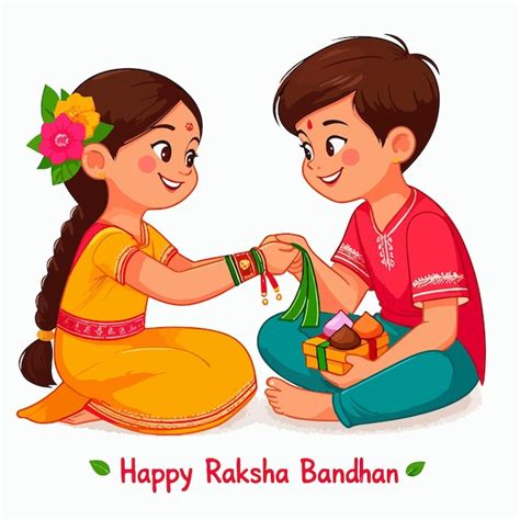 Festival Indiano De Irm Os E Irm S Feliz Conceito De Raksha Bandhan