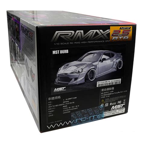 Mst Rmx Rb Metal Grey Pre Painted Body Brushed Rwd Rtr Drift