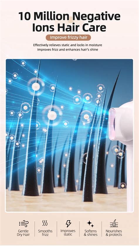 Women Hair Dryers Hot Cold Wind Commercial W High Speed Brushless Motor Hair Salon Blow Hair