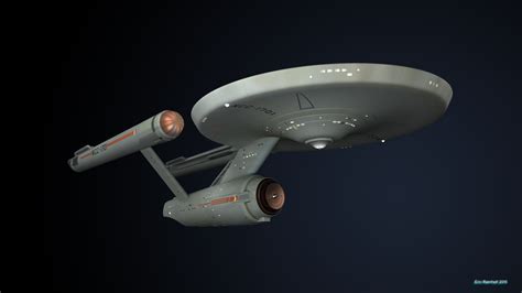 Original Series USS Enterprise Made In Blender 3D Star Trek Original