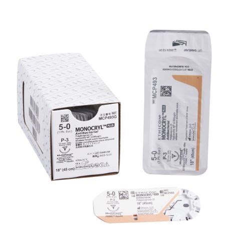 Ethicon Monocryl Plus Antibacterial Suture Vitality Medical