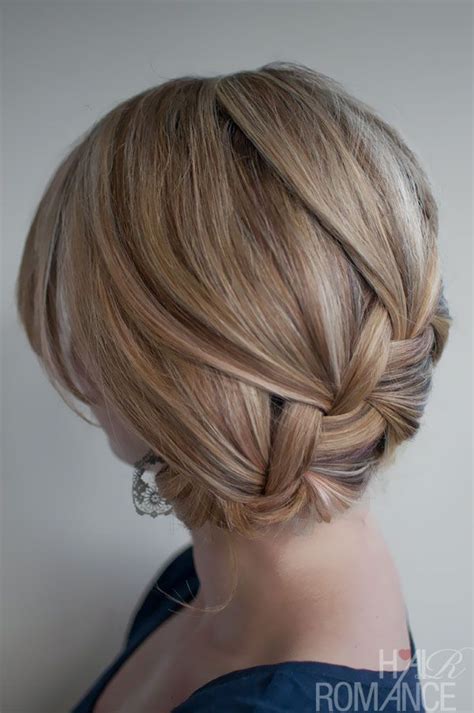 French Braid Side Bun Tumblr