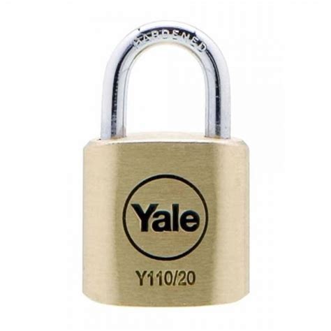 Yale Brass Padlock 20mm Saunderson Security