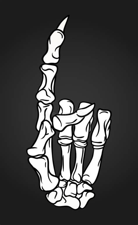 Skeleton Hand Pointing Svg