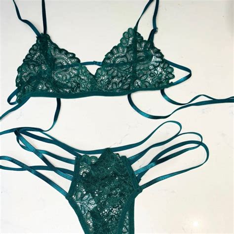 Green Lingerie Etsy