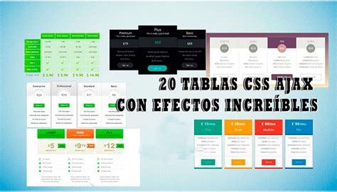 Tablas Css Ajax Con Efectos Incre Bles Codigo Fuente