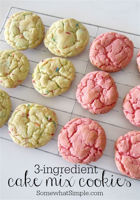 3 Ingredient Cake Mix Cookies Turn Out Perfect Every Time Recipes Using Cake Mix Cake Mix