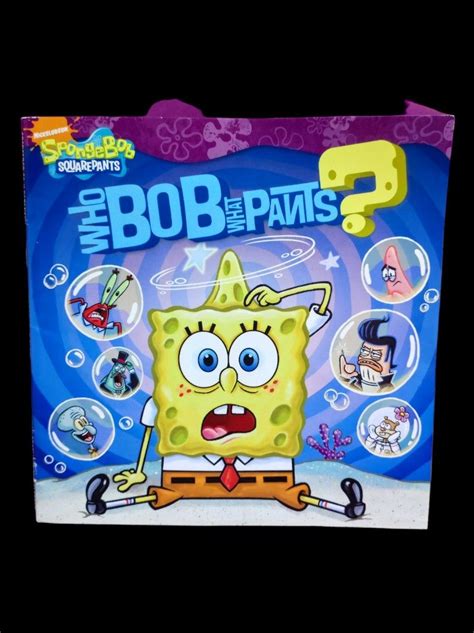 Spongebob Squarepants Who Bob What Pants 2008 Hobbies And Toys Books