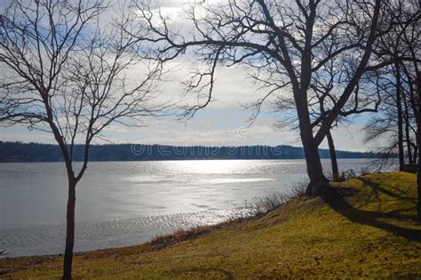 Shimmering Lake Stock Photo Image Of Lake Light Chop 71435140