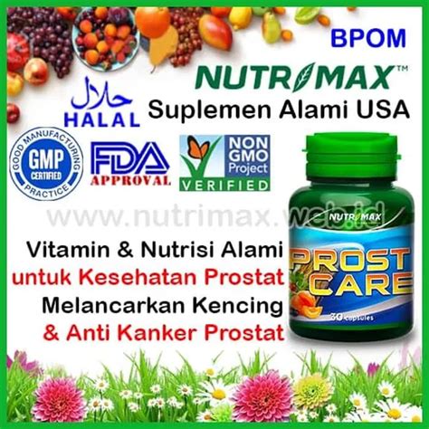 Nutrimax Prost Care Isi 30 Vitamin Obat Herbal Prostcare Untuk Buat