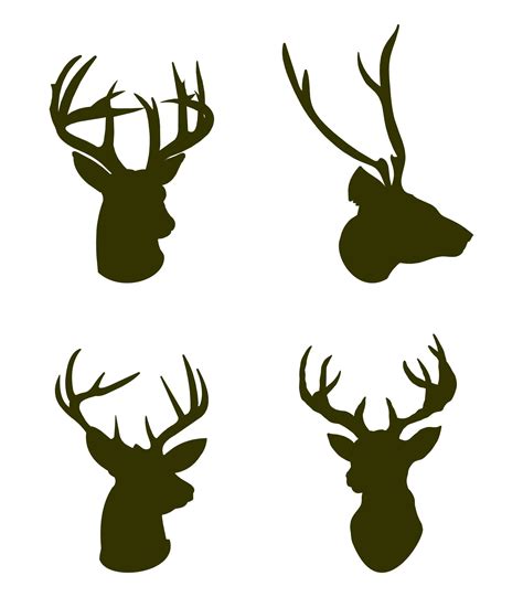 Deer Stencils Free Pdf Printables Printablee