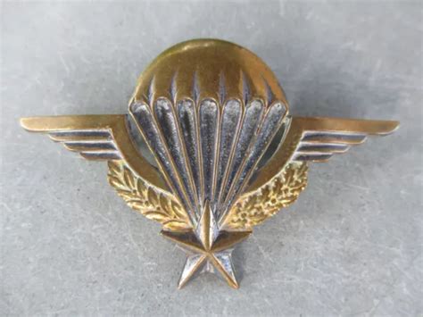 Rare Insigne Militaire Brevet De Parachutiste Num Rot