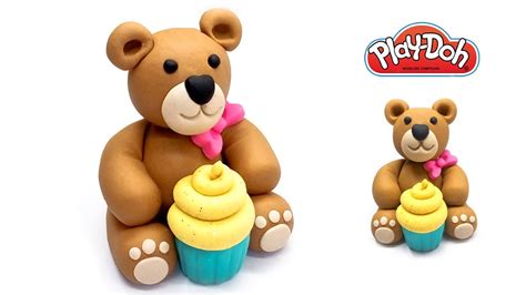 How To Make Cute Teddy Bear Out Of Play Doh Play Doh Videos Crafts