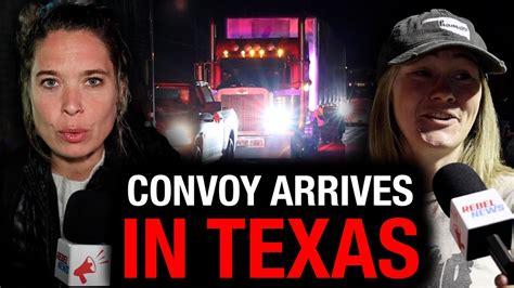 ‘take Our Border Back Convoy Arrives In Texas Youtube