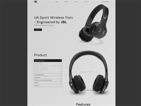 Jbl Headphones Landing Page By Yusif Mammadov On Dribbble