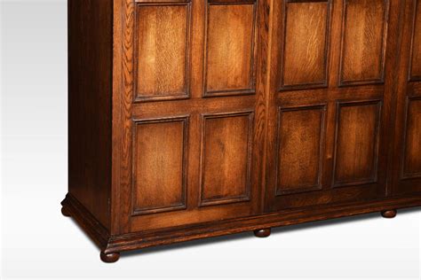 Jacobean Style Carved Oak Three Door Wardrobe At Stdibs Jacobean