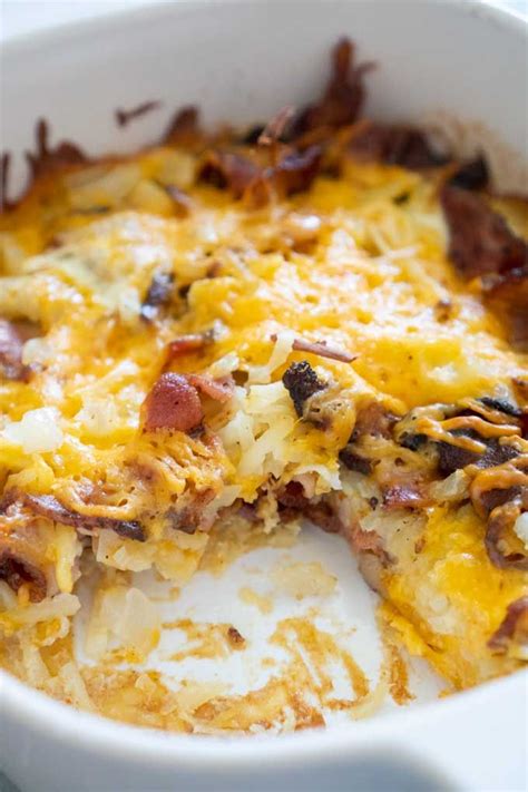 Cheesy Bacon Hash Brown Casserole Cheesy Bacon Bacon Hash Hash Brown Casserole