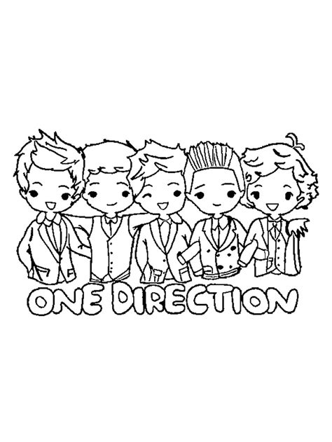 One Direction Coloring Page