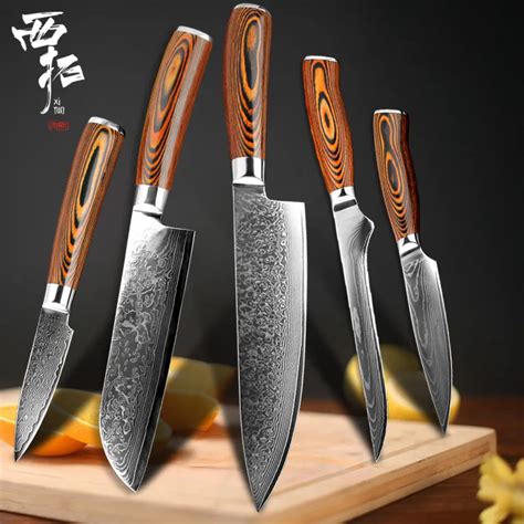 XITUO Damascus Steel Kitchen Chef Knife VG10 Tick Deboning Fruit