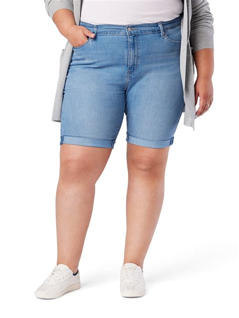 Signature By Levi Strauss And Co Womens Plus Size Bermuda Shorts Sizes