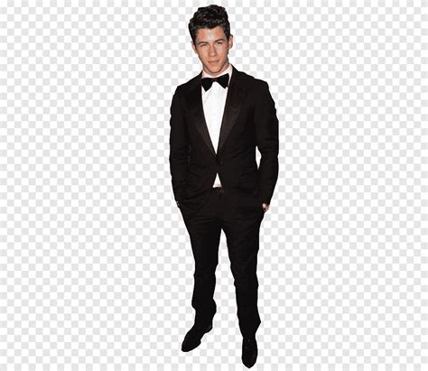 Nick Jonas Man Wearing Black Suit Jacket Png PNGEgg