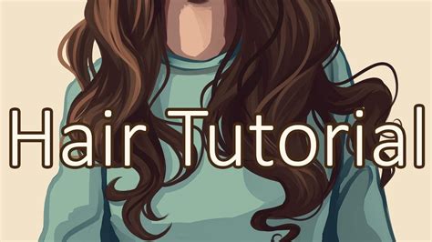 Hair Tutorial Digital Drawing Youtube