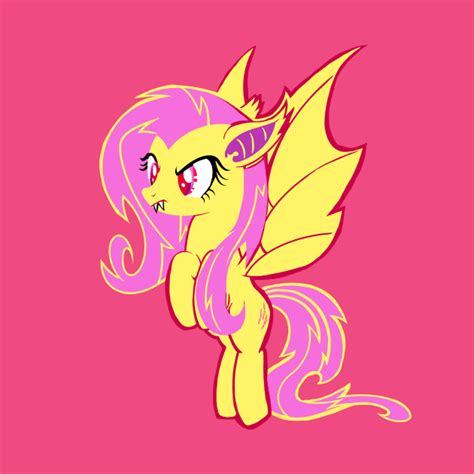 Flutterbat Illustration - Fluttershy Fan Art - Flutterbat - T-Shirt ...