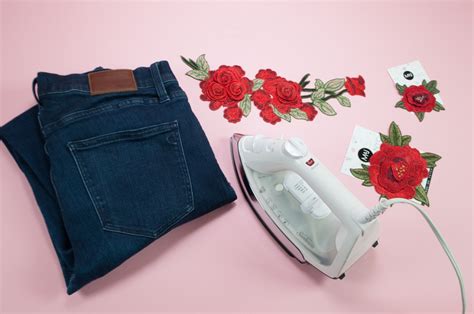 DIY: Floral Patched Jeans | M&J Blog