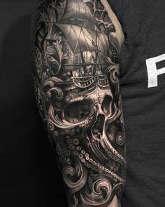 23 Ship and kraken tattoo sleeves ideas | kraken tattoo, ship tattoo ...