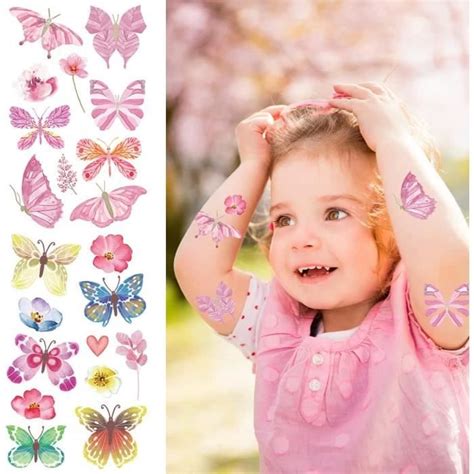 10 Feuilles Tatouage Ephemere Enfant Tatouage Enfant Tatouage