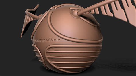 Golden Snitch Harry Potter 3d Model 3d Printable Cgtrader