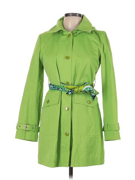 Michael Michael Kors Solid Green Coat Size M 71 Off Thredup