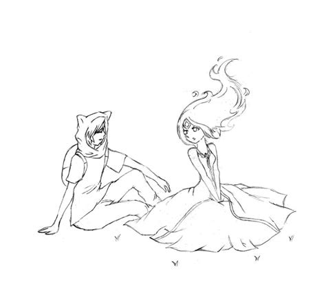 Finn and Flame Princess by Polynesiangirl on DeviantArt